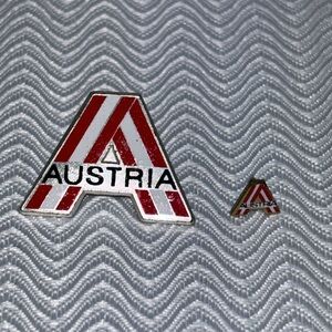 Vintage Austria enamel lapel pins